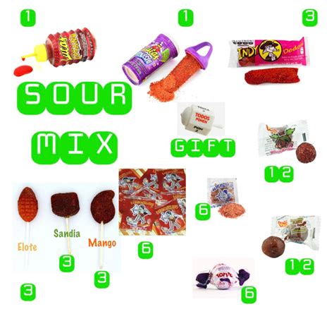 Sour Mix 58 Total Pcs Bulk Mexican Dulces Candy Varieties | Etsy