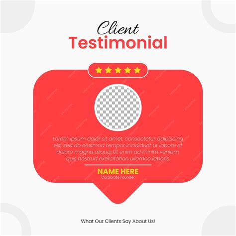 Premium Vector | Customer feedback client testimonial social media post ...