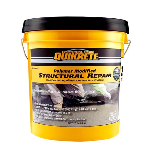 QUIKRETE Polymer Modified Structural Repair 20-lb Concrete Repair ...