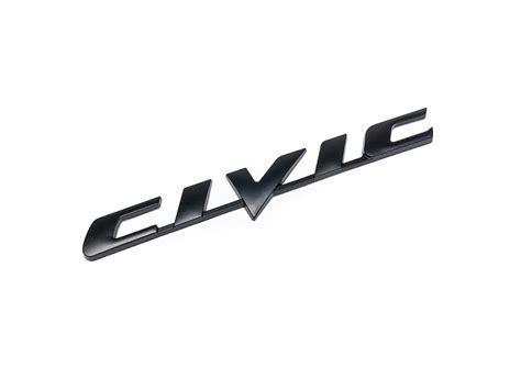 Civic Emblem Black 06-15 – OWLSPEED