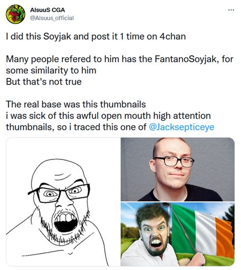 An origin for one of the most infamous soyjak variants | Soy Boy Face ...