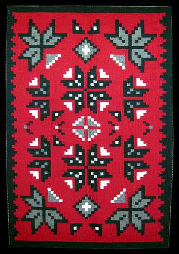 Navajo Rug Weaving - Snowflake Pattern