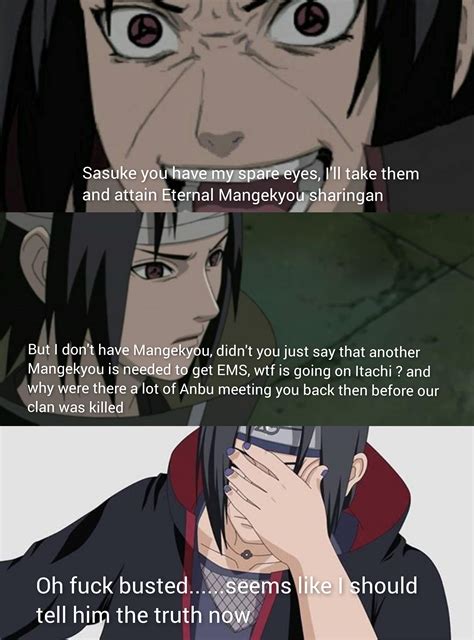 Sasuke vs itachi if Sasuke actually thought with a rational mind about his clan's massacre : r ...