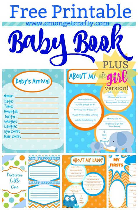 Done For You Adorable Printable Baby Book Pages – Free Download