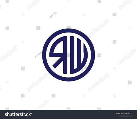 Rw Logo Design Vector Template Stock Vector (Royalty Free) 2188534181 | Shutterstock