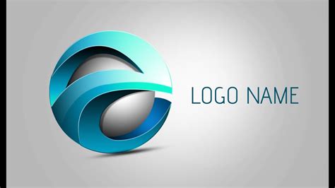 Photoshop Tutorial | 3D Logo Design (Element) - YouTube