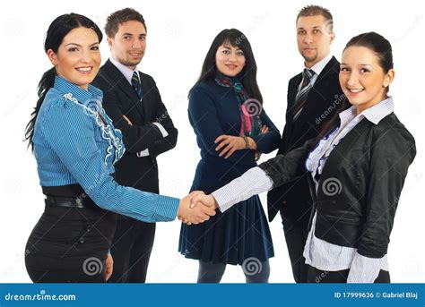 Business women handshake stock photo. Image of females - 17999636