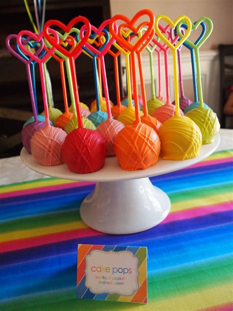 Rainbow Birthday Party | Rainbow cake pops, Cake pop decorating, Cake pops