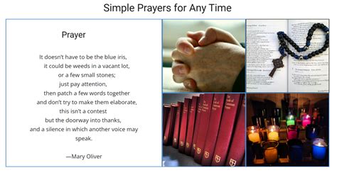 Simple Prayers for Any Time - St. Andrews Episcopal Church Omaha