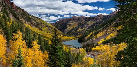 Maroon Lake Aspen Fall Colors Colorado 2 - Lewis Carlyle Photography