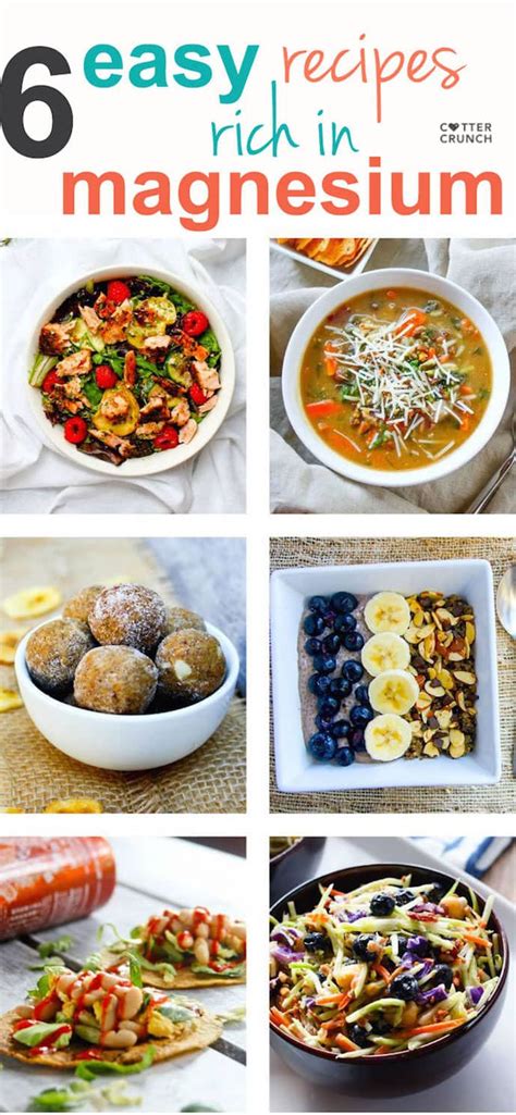 6 Easy Recipes Rich in Magnesium