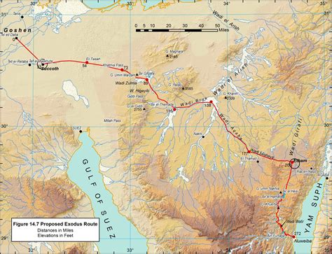 The Map of the Exodus from Egypt | Ancient Exodus