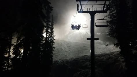 Night Skiing at Brighton, Utah - YouTube