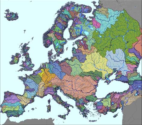 Map Of Major Rivers In Europe - United States Map