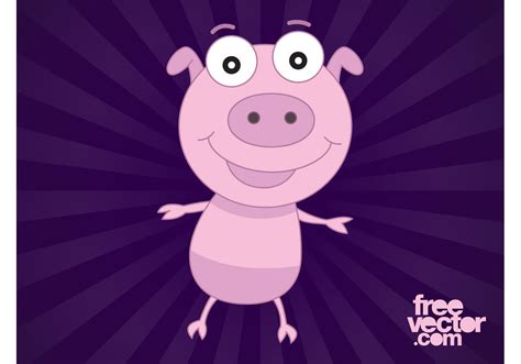 Happy Cartoon Pig - Download Free Vector Art, Stock Graphics & Images