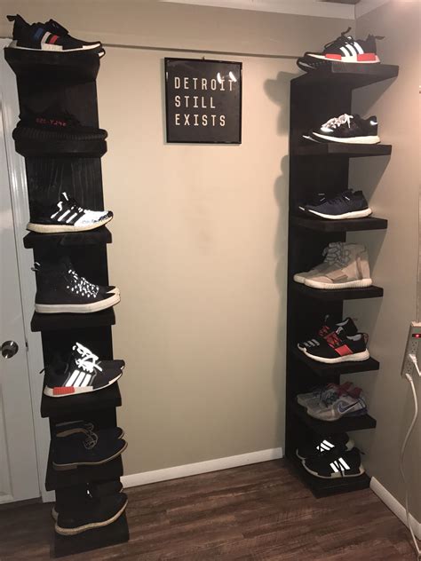 Made some shoe shelves based on the IKEA lack shelf : r/Sneakers