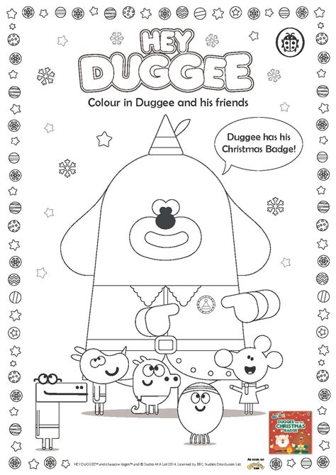 Hey Duggee Characters Coloring Pages