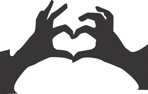 Free Heart Hands Silhouette, Download Free Heart Hands Silhouette png images, Free ClipArts on ...