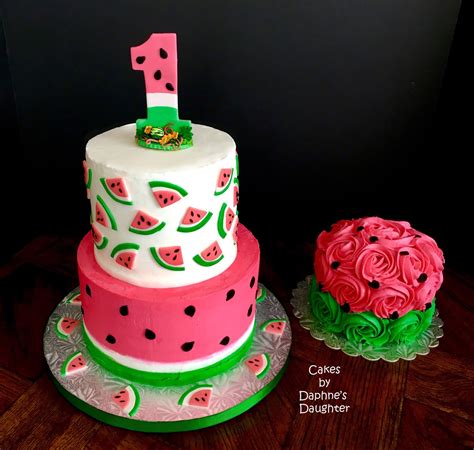 The Bake More: One In A Melon - Watermelon Birthday Cake Tutorial