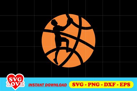 Basketball Player Silhouette SVG - Gravectory