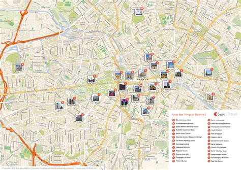 Berlin Printable Tourist Map | Sygic Travel