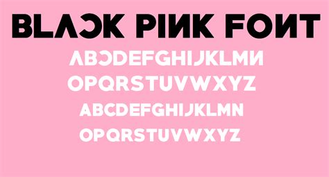 Black Pink Font by angeldavidcs on DeviantArt