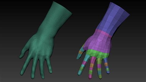 Retopologizing A Hand In Zbrush - YouTube