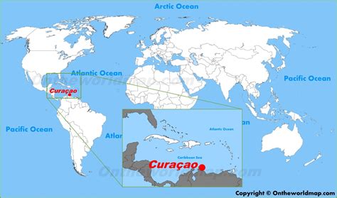 Curaçao location on the World Map