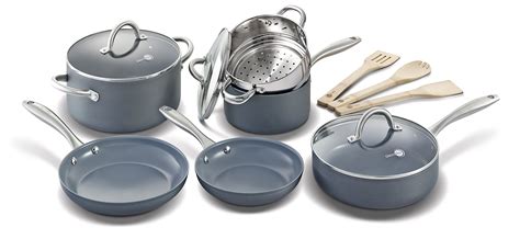 Ceramic Non-Stick Frying Pan Pots Cookware Set 12Pc . Toxic Free Safe | eBay