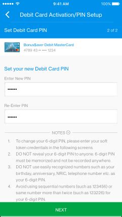 Card Activation & PIN Set - Standard Chartered Singapore