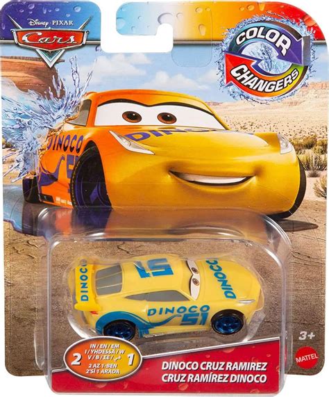 Disney Pixar Cars Cars 3 Color Changers Dinoco Cruz Ramirez 155 Diecast ...