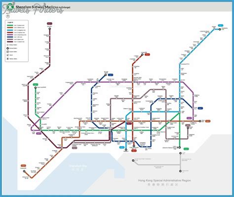 MTR MAP SHENZHEN CHINA - TravelsFinders.Com