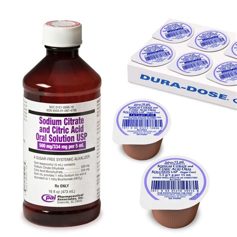 SODIUM CITRATE & CITRIC ACID ORAL SOLUTION USP | PAI Pharma