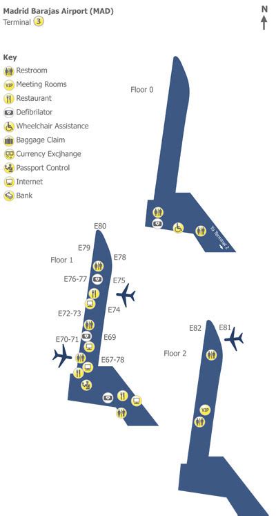 Madrid Airport Map