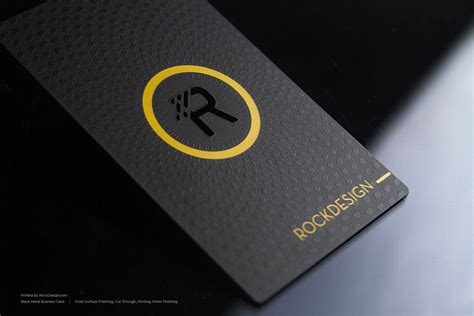 Luxury Black Metal Business Cards