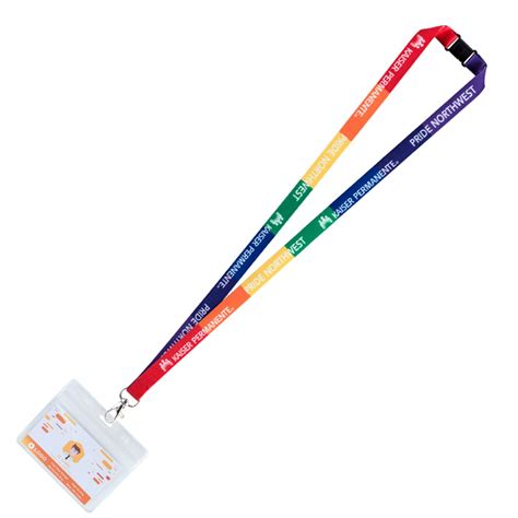 Rainbow Lanyards | Rainbow Lanyards Suppliers | Badge ID | Wrist-Band.Com | SKU# 343