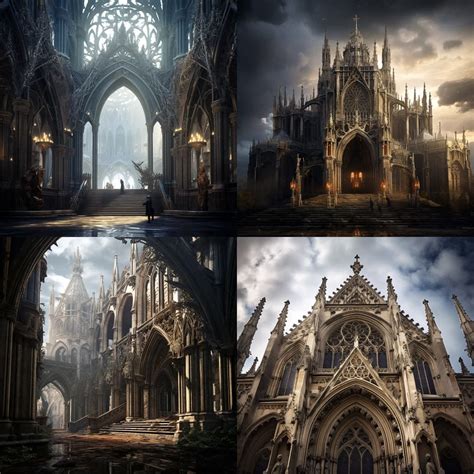 Gothic Architecture AI Art Style: Examining the Aesthetics and Techniques - Gothic architecture ...