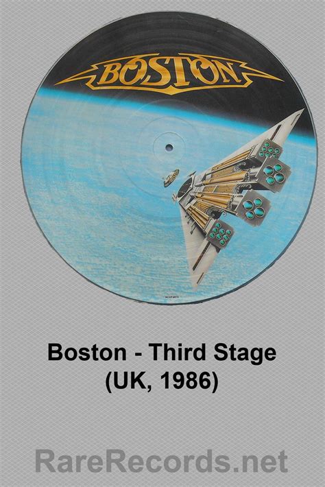 Boston - Third Stage Limited edition UK LP picture disc from 1986. #album #vinyl #picturedisc # ...