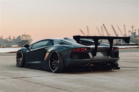 Black Lamborghini Aventador On Custom Wheels: Italian Engineering Excellence — CARiD.com Gallery