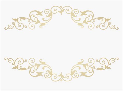 #gold #border #invitation #text #box #art #golden #design - Circle, HD Png Download ...