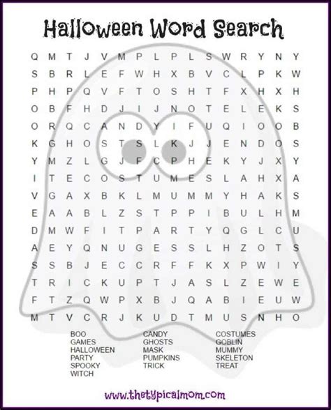 2 Free Halloween Word Search Printables for Kids all Ages