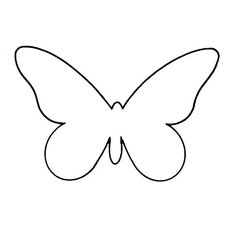 Plain Butterfly Templates - ClipArt Best