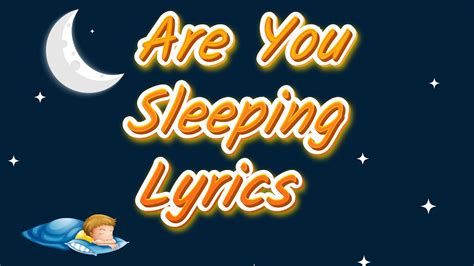 Are You Sleeping Lyrics | Nursery Rhymes Lyrics | Learning Treasure - YouTube