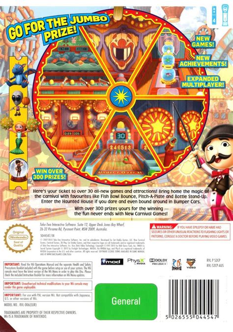 New Carnival Games Box Shot for Wii - GameFAQs