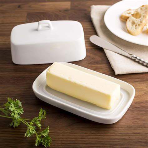 KSP Country Porcelain Butter Dish (White) | Kitchen Stuff Plus