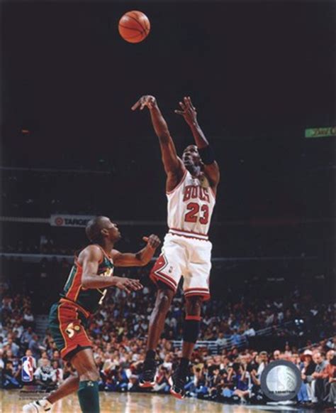 Michael Jordan Game 6 of the 1996 NBA Finals Action Fine Art Print by Unknown at FulcrumGallery.com