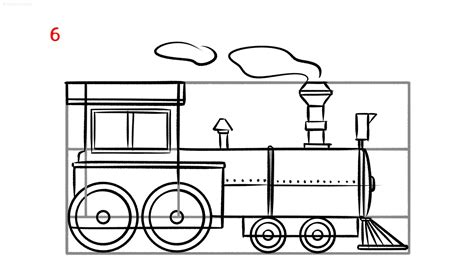 Train Drawing Ideas » How to draw a Train in 7 Steps