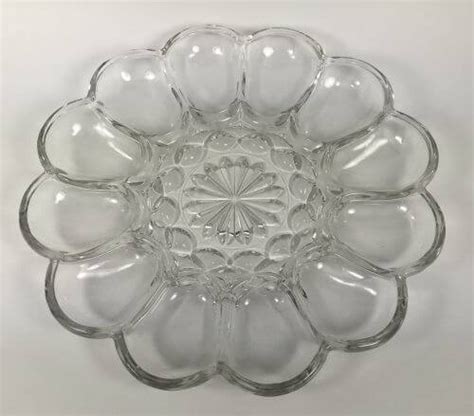 Glass Deviled Egg Plate | Anchor Hocking Fairfield - Vintage Grace