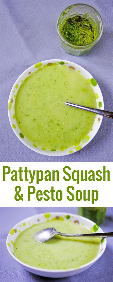 Pattypan Squash Soup with Pesto Recipe | Chocolate & Zucchini