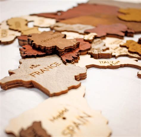 Wooden World Map